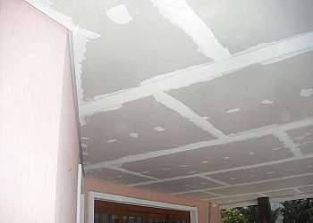 Forro drywall com tabica Forro drywall com tabica